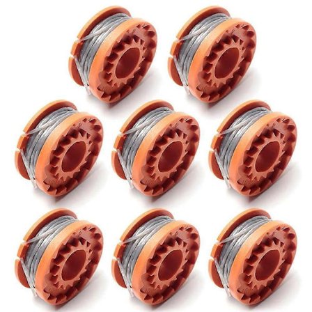 8 stk Erstatningsspoler for Spear and Jackson/Mac Allister/Qualcast/Worx Gressklippere