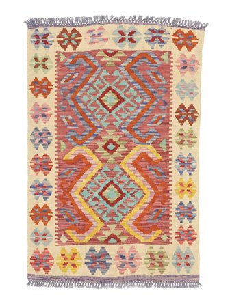 Tappeto Orientale Kilim Afghan Old Style 77X111 Marrone/Rosso Scuro (Lana, Afghanistan)