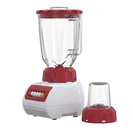 Elektrisk Mixer 400W med Mätbägare och Inkluderad Kompakt Kvarn Röd