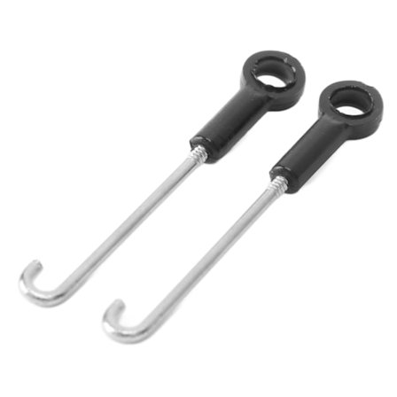 2 kpl RC työntötanko Ammattimainen varaosa alempi linkkitanko WLtoys K200 RC -lentokoneeseen