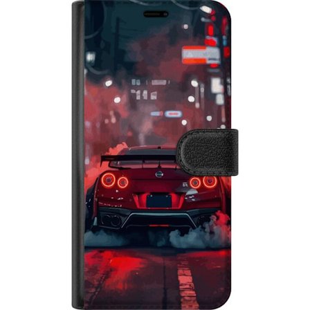 Kompatibelt Plånboksfodral till Motorola Motorola Moto G15 Power Sportbil Röd Drift Racing Tuning