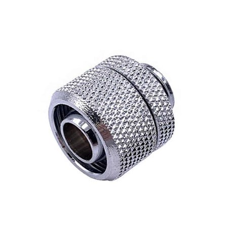 G1/4" till 10x13mm Mjuk Slang Kompressionskoppling Slät Finish, Svart Silver