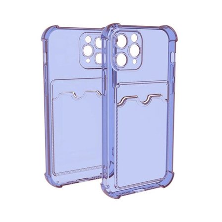 iPhone 11 Pro Stöttåligt Skal med Korthållare - Lila