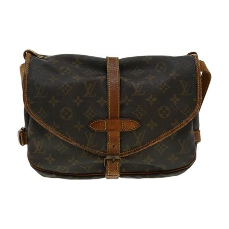 Louis Vuitton Vintage, Pre-owned Saumur 30 Monogram Messenger Bag Bruin, Dames, Maat:ONE Size