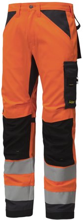 Snickers Workwear 6331 AllroundWork Arbetsbyxa varsel, orange Varsel, Orange, Kläder