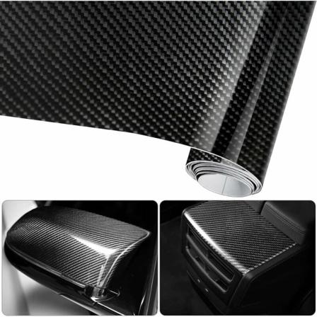 6D Vanntett Bilklistre Film Karbonfiber Vinyl Lim 3M x 0,3M Vanntett Ikke-Klistrende for Bil, Datamaskin, Smarttelefonetui, Motorsykkel, Kjøretøy-Bl