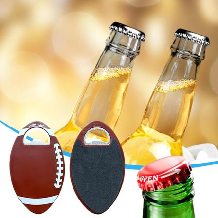 Fotbollsformad Kapsylöppnare - Portabel Ölöppnare Nyckelring för Kök, Utomhus & Presenter till Ölälskare