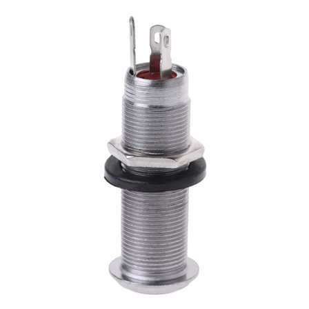 1 stk krom gitar bass sylinder Output Jack Flush 1/4" del