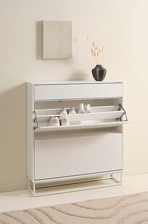 Jotex - Kenkäkaappi White White - LYCKEBY - Osta Kenkähyllyt Jotex