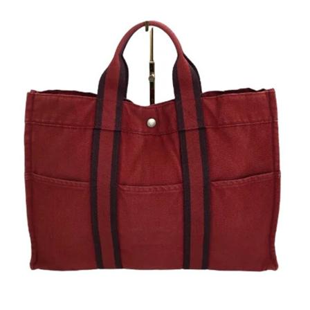 Hermès Vintage Pre-owned Canvas totes Rød, Dame Vintage Tasker, Størrelse: ONE Size