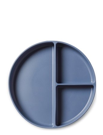 Nuuroo Mingo Divided Silicone Plate - Blue - ONE SIZE