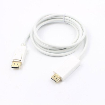 1080p Displayport til HDMI 1.8m Kabel Konverter (adapter) Gullbelagt Ledning