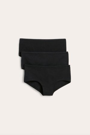 Kappahl | Biodrówki, 3-pak | Czarne