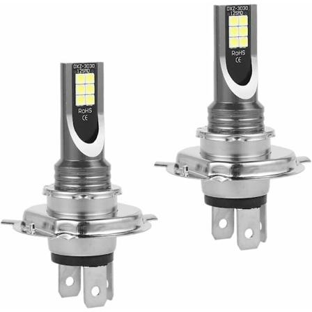 2 stk H4 LED-forlygter i en kasse, LED-forlygte 50W/14000lm/IP68 vandtæt, tågeforlygter 2 lamper 6000-6500K hvidt lys