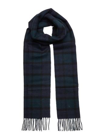Barbour Trtn Lwool Sca Accessories Scarves Winter Scarves Marineblå Barbour*Betinget Tilbud