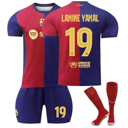 fodboldtrøje fodboldtøj børn FC Barcelona Hjemme Kit UCL Vers