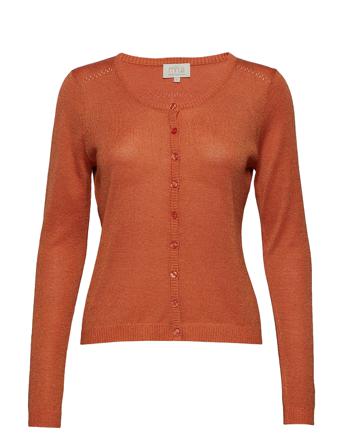 New Laura Cardigan Neuletakki Oranssi Minus