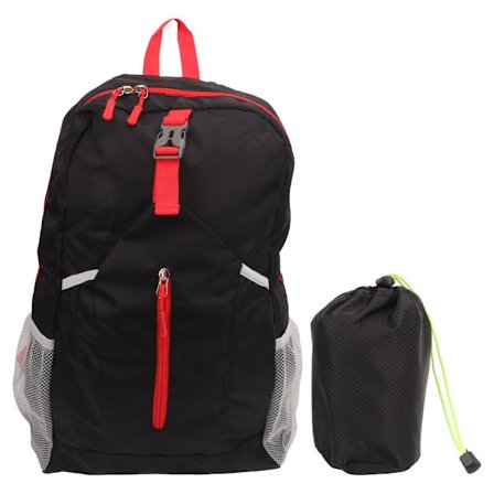 Utendørs Laptop Ryggsekk Foldbar Stor Kapasitet Ryggsekk Bærbar Piknikpose for Strand Campingfest Svart