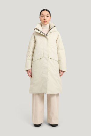 Tretorn Arlo Insulated Parka — Vandtætte Jakke Kvinder — Beige | Ydertøj, Gummistøvler, Jakker & Regntøj til Dame, Herre & Børn