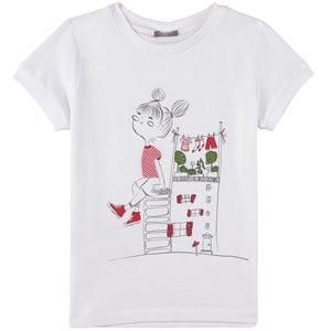Il Gufo White Girl Print T-Shirt 4 Years - Tops - 4 years - White