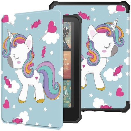 Amazon Kindle Paperwhite (2024) Case Pattern Print Flexible E-Reader Cover - Horse