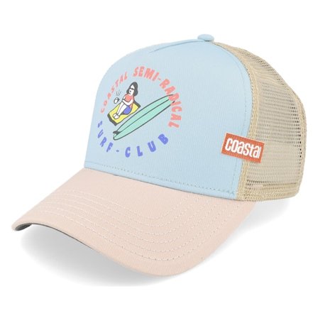 Coastal - Bleu trucker Casquette - Semi Radical Slate Trucker @ Hatstore