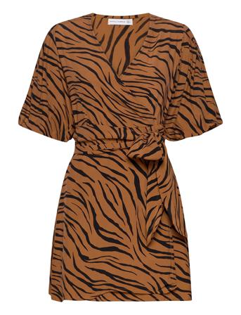 Marissa Wrap Dress Brown Faithfull The Brand