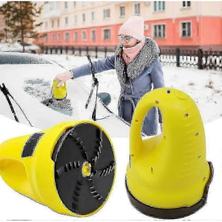 Elektrisk isskraber til bil, bærbar elektrisk isskraber USB-genopladelig sneskraber