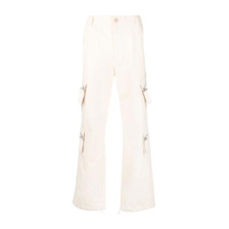 Jacquemus, Straight Trousers Biały, Mężczyzna, Rozmiar: L