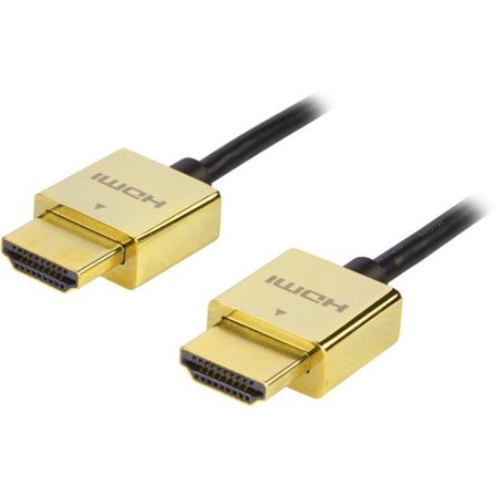 Deltaco Prime HDMI-1042-K - HDMI-kabel med Ethernet - 2 m