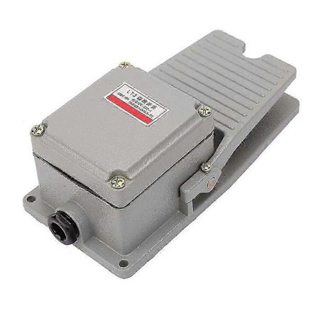 Fotpedal - Halkfri fotpedal med aluminiumskal, momentan pedal Lt3 silverkontakter