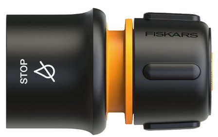 Fiskars 1027083 Lynkobling 1/2–5/8", Ø13–15 mm, indbygget stop, Vanding