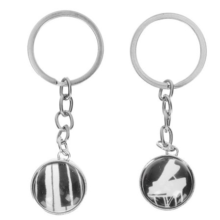 2st Lovely Piano Elements Nyckelringar Nyckelringar Unika musikinstrumenthängen