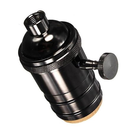 Vintage E26 E27 Hängande Ljuslampa Glödlampa Hållare Strömbrytare Edison Skruvlock Sockel