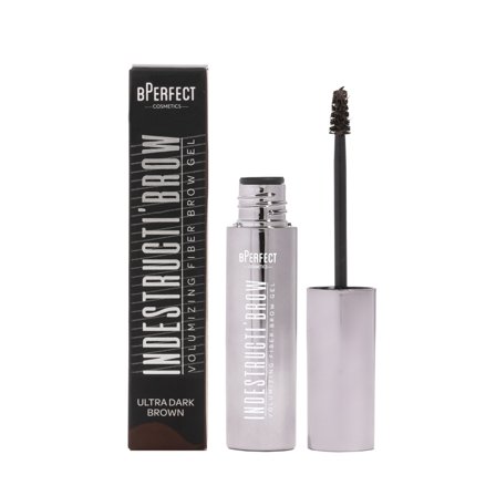 BPERFECT Indestructi'Brow - Brow Fiber Gel Mascara Ultra Dark Brown 8ml - Gel e mascara sopracciglia