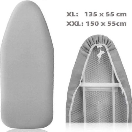 Silityslaudan päällinen höyrysilitysraudoille, 2 kokoa, 100 % puuvillaa XL/XXL