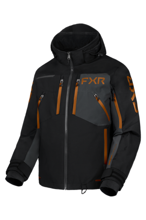 Chaqueta de Nieve FXR Vertical MTX Lite 26 Negro/Asphalt/Kash L