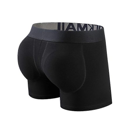 Mænds Butt Lifting Briefs - Butt Lifting Boxer Briefs med Aftagelige Polstrede Kopper - WELLNGS