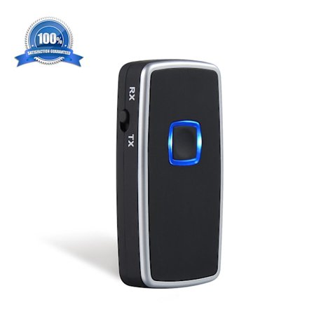 2-i-1 trådløs Bluetooth 3.5mm stereo lydadapter sender og modtager