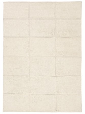 Tapis De Laine Lara Blanc Grand Oeko-Tex