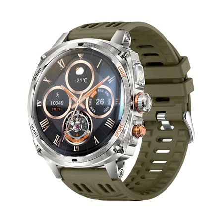 Multifunktionelt smartwatch med AMOLED-skærm, sundhedsovervågning og Bluetooth-opkaldsunderstøttelse