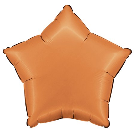 Folieballong Stjärna Satin Karamell
