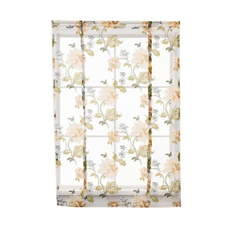 Kök Fönster Korta Hissgardiner Panel Lila Pion 60x140cm