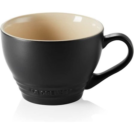 Stengodsmugg, 350 ml, Cerise Matt Svart