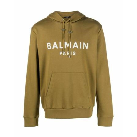 Balmain, Hoodies Groen, Heren, Maat:M