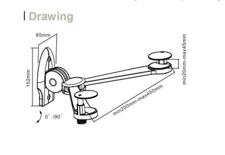 Equip Foldable Dvd Bracket