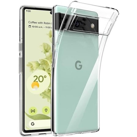 Coque - Phonillico - Google Pixel 6 - Silikon Gel TPU - Ultra Tunn - Transparent