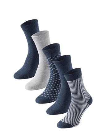 Socks Lingerie Socks Regular Socks Blå Schiesser*Betinget Tilbud