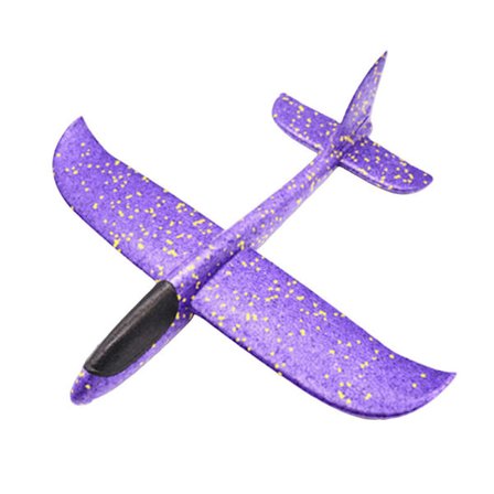 Sjov Skumflyvemaskine Med Blinkende Lys 48cm Legetøjsfly Velegnet Til Udendørs Legetøj [DmS]