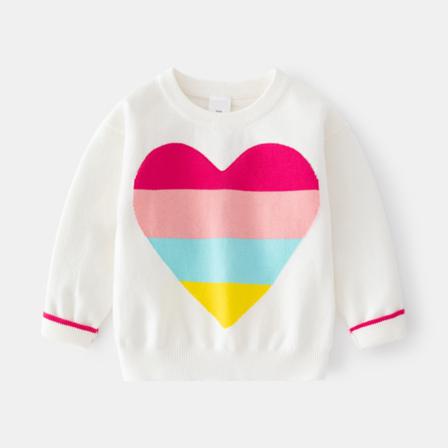 Barn Color Block Sweatshirt Tecknad Print